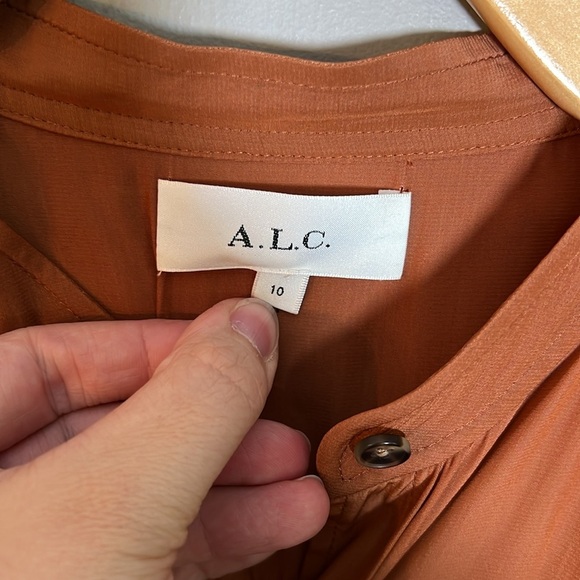 A.L.C Jenine Maxi Dress in Deep Amber Size 10 - Picture 4 of 7